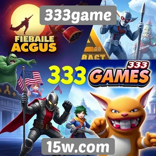 Diversidade de gêneros no catálogo da 333game